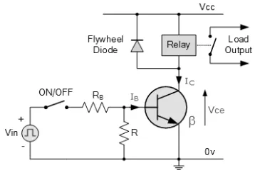 Gambar 10. Skema Rangkaian Protektor Speaker     (Sumber: circuitswiring.com) 