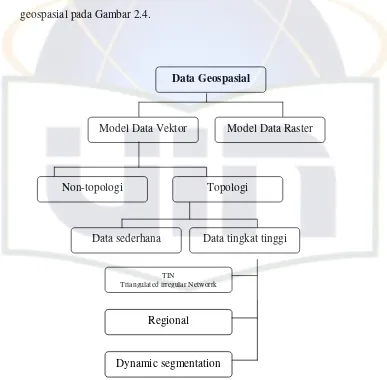 Gambar 2.4 Klasifikasi Data Geospasial (Sumber: Riyanto dkk, 2009:44) 