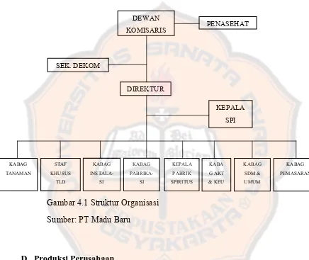 Gambar 4.1 Struktur Organisasi 