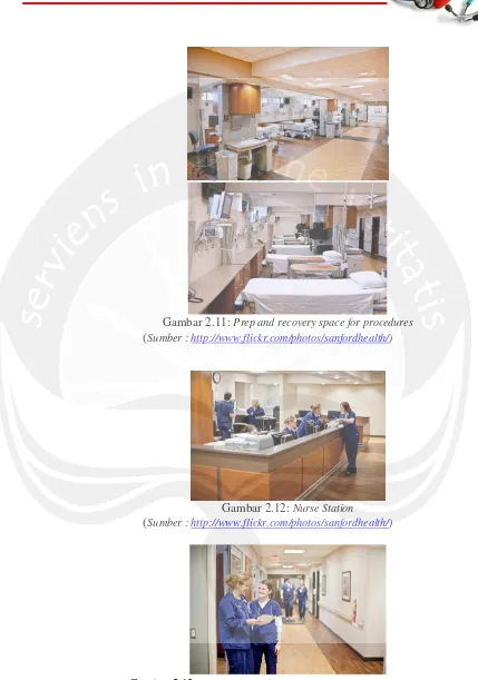 Gambar 2.11:  Prep and recovery space for procedures 