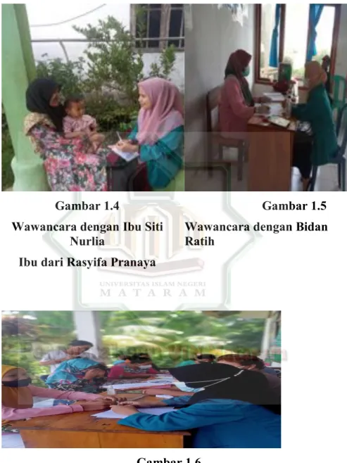 Gambar 1.5  Wawancara dengan Bidan  Ratih 