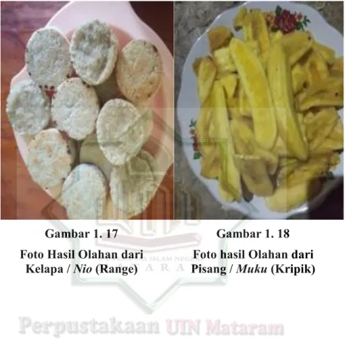 Foto Hasil Olahan dari  Kelapa / Nio (Range) 