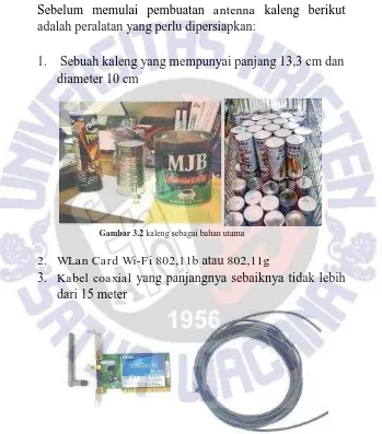 Gambar 3.2 kaleng sebagai bahan utama  