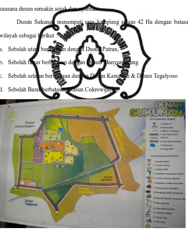 Gambar 6. Denah  Dusun Sukunan commit to user 