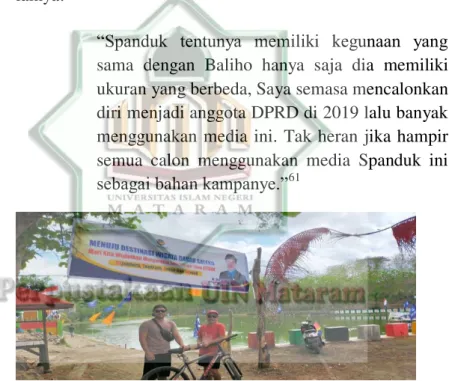 Gambar 2.2 Spanduk Kampanye Partai Nasdem di  Kabupaten Dompu Tahun 2019. Di Ambil di Media  Facebook Partai Nadem Dompu