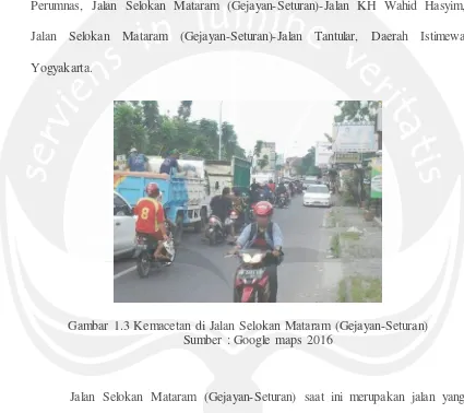 Gambar 1.3 Kemacetan di Jalan Selokan Mataram (Gejayan-Seturan) 