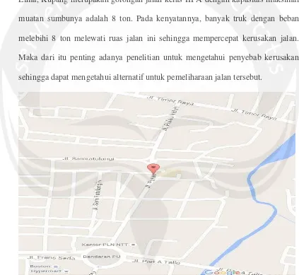 Gambar 1.1. Ruas Jalan Pulau Indah, Kupang 