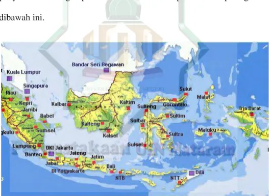 Gambar 1.2 penyebaran cadangan Pasir Besi di Indonesia 