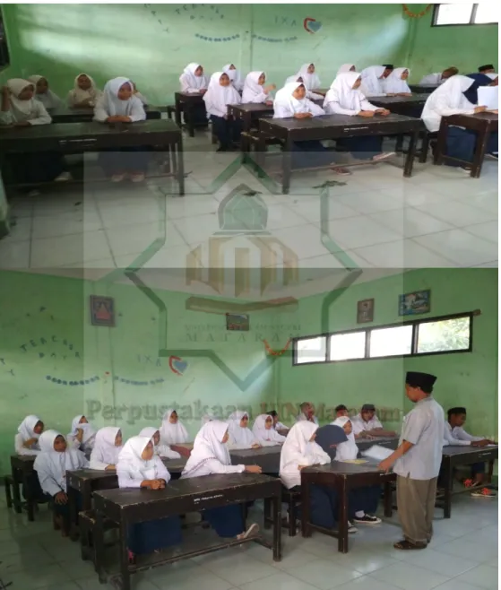 Foto kegiatan belajar mengajar oleh guru Qur’an Hadits 