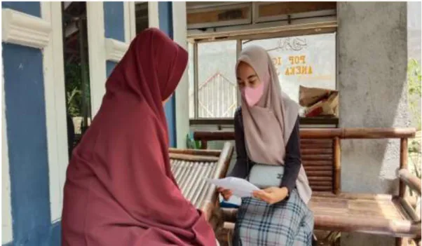Gambar 5. Foto wawancara dengan Siti Anjarohmah Santri PPRJ Lampung Tengah 