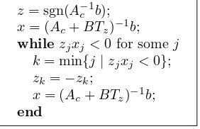 Fig. 4.1. The kernel of the sign accord algorithm.