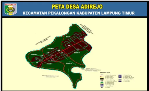 Gambar 2.1. Peta Desa Adirejo 