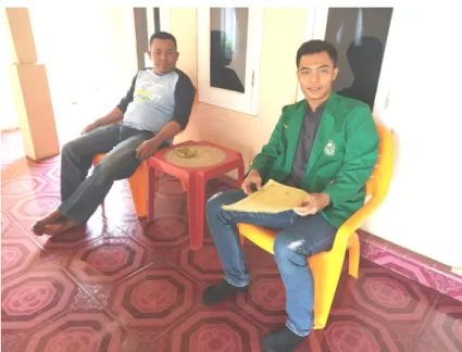 Foto 3. Wawancara dengan Bapak Jaka selaku muhal 