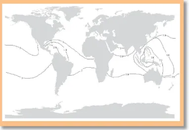Gambar 4.  Sebaran marga karang di dunia