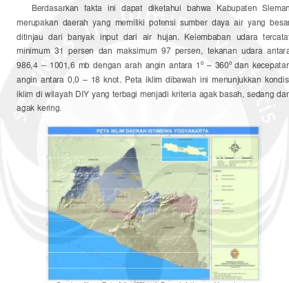Gambar III.3. : Peta Iklim Wilayah Daerah Istimewa Yogyakarta. 