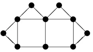 Fig. 4.3. 2-connected outerplanar graph with P > T.