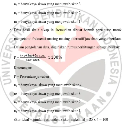 Restu Handika, 2015 PENGARUH STRATEGI PROBLEM BASED LEARNING (PBL) TERHADAP HASIL BELAJAR SISWA PADA Tabel 3.6 