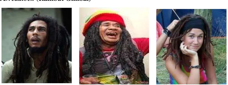 Gambar 4. Beberapa Photo dengan gaya rambut Dreadlock 