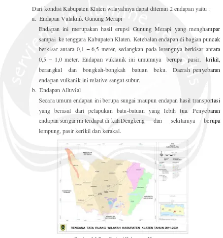 Gambar 3.3 Peta Geologi Kabupaten Klaten 