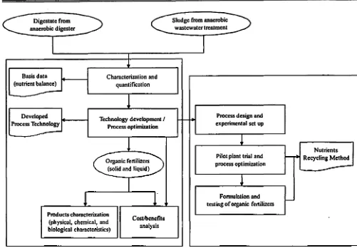Fig. 4. Research activities in nutrients recycling and the possible outputs 