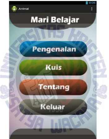 Gambar 4.1Tampilan Menu Utama Aplikasi