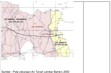 Gambar 21. Peta Cekungan Air Tanah Kota Tangerang 