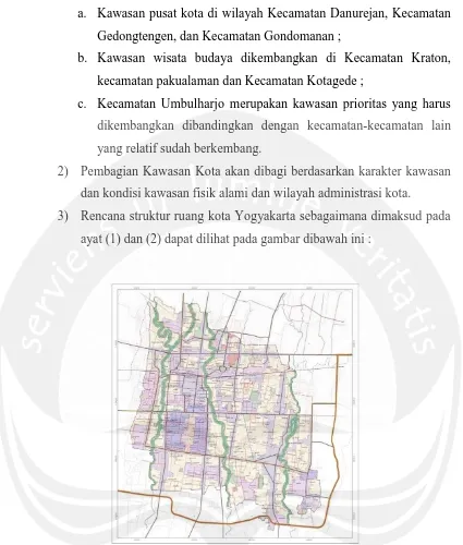 Gambar 3.2 Rencana Pemanfaatan Pola Ruang Kota Yogyakarta  