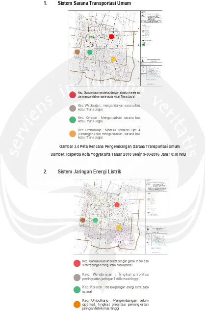 Gambar 3.4 Peta Rencana Pengembangan Sarana Transportasi Umum 