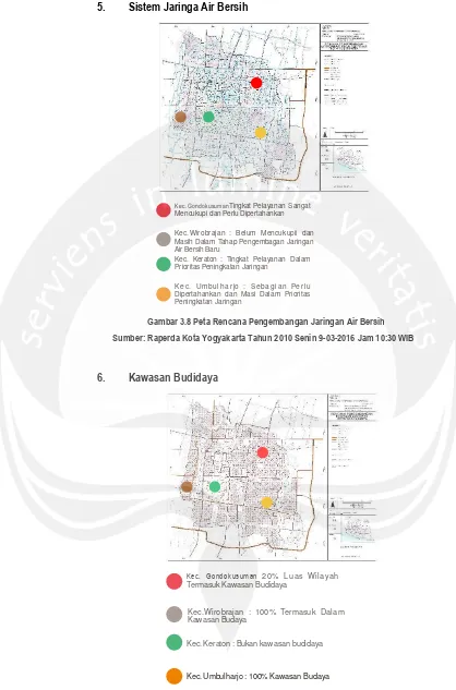 Gambar 3.8 Peta Rencana Pengembangan Jaringan Air Bersih 