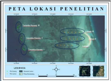 Gambar 2. Lokasi penelitian di Pulau Bonebatang 