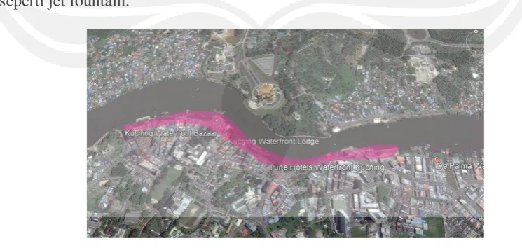 Gambar 2.7. Area Waterfront Kuching  