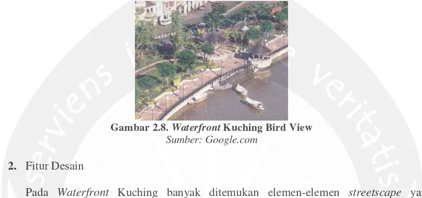 Gambar 2.9. Waterfront Kuching Pedestrian View 