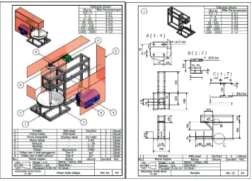 Gambar 3. Contoh gambar kerja sebagai gambar teknik 