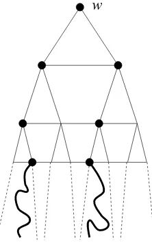 Figure 2: The inﬁnite black clusters separate.