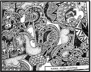 Gambar 8:Contoh Batik Kreasi Baru motif manusia (Bambang Utoro dan Kuwat, 1979:99) 