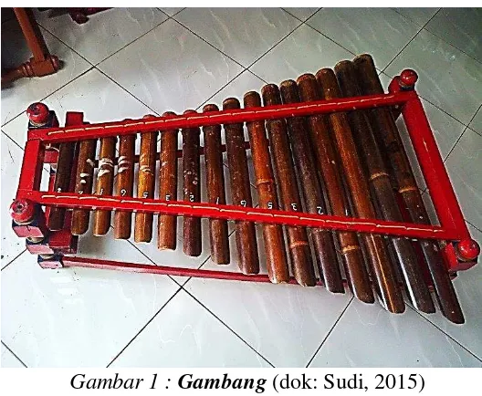 Gambar 1 : Gambang (dok: Sudi, 2015) 