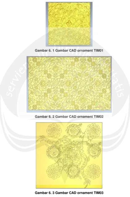 Gambar 6. 3 Gambar CAD ornament TIM03 