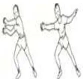 Gambar 9. Posisi telapak tangan pada saat menangkap  bola melambung Sumber : Depdikbud (1996: 48) 