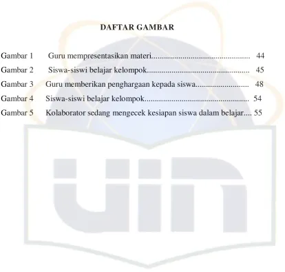 Gambar 1       Guru mempresentasikan materi...............................................