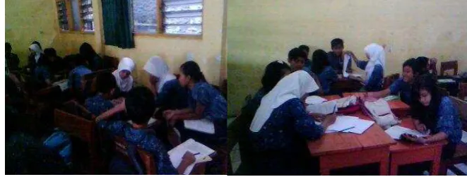 Gambar 1: Guru mempresentasikan materi. 