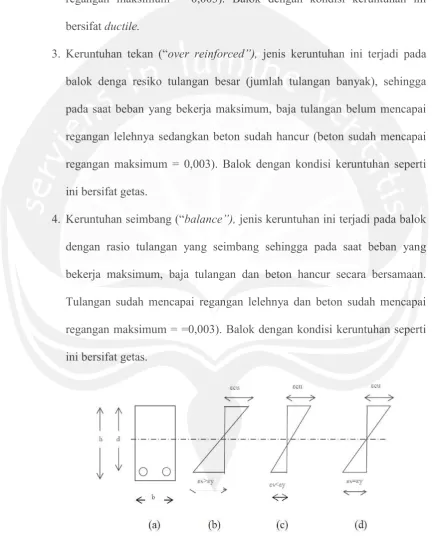 Gambar 3.1 Distribusi regangan ultimit 