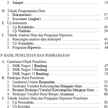 Gambaran Objek Penelitian 1. SMK Negeri 1 Bandung……………………………………..       47 2.SMK Negeri 3 Bandung……………………………………