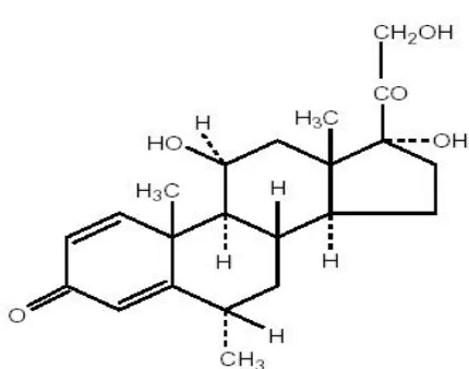 Gambar 2.1. Rumus Bangun Methylprednisolone 