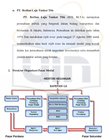 Gambar 4.2 Struktur Organisasi Pasar Modal