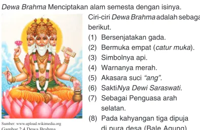 Gambar 2.4 Dewa Brahma.