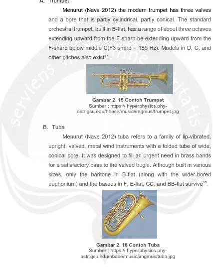 Gambar 2. 15 Contoh Trumpet Sumber : https:// hyperphysics.phy-