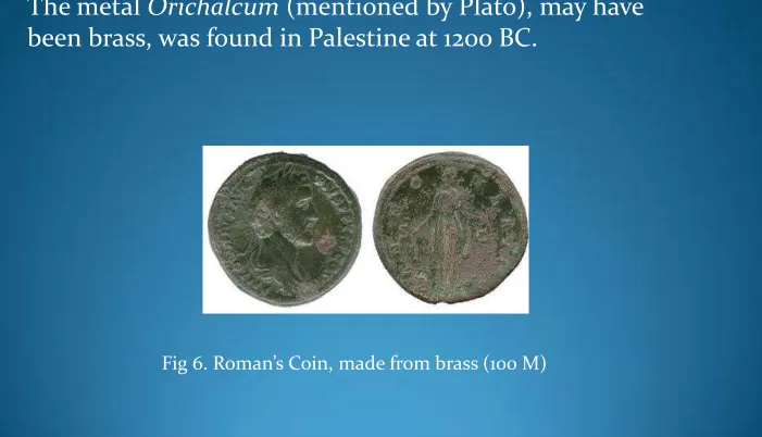 Fig 6. Roman’s Coin, made from brass ���� M�
