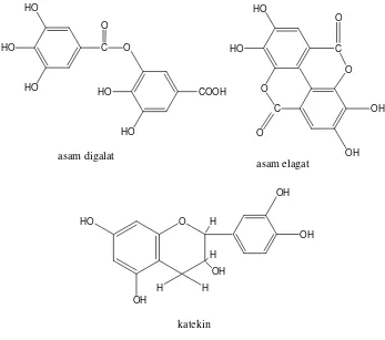 Gambar 2. Struktur senyawa tanin 