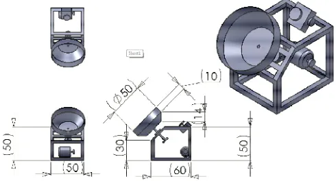 Gambar 1. Alat Granulator Desain Pertama 