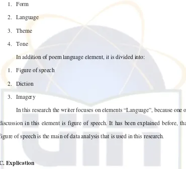 figure of speech is the main of data analysis that is used in this research. 